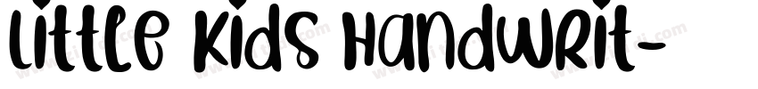Little Kids Handwrit字体转换